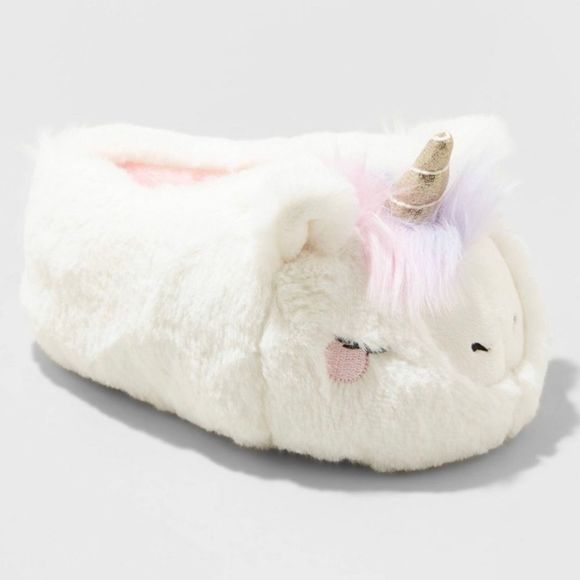 NWT. Cat & Jack unicorn slippers - Picture 1 of 3
